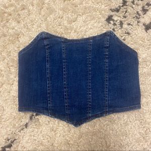 Denim Tube Top